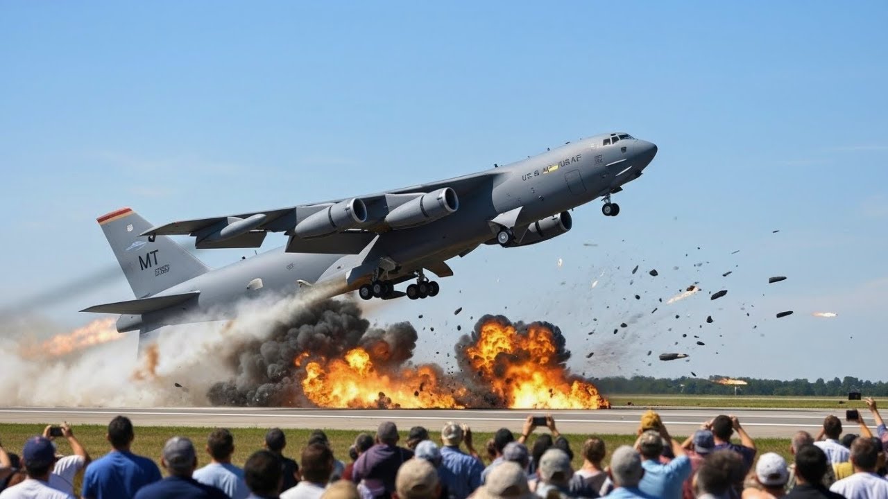 Венесуэла в шоке! Женщина-пилот ВВС США на бомбардировщике B-52 совершила аварийный взлет.
