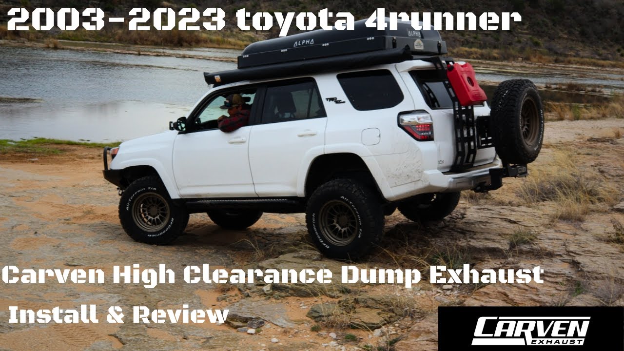 Toyota 4Runner Carven High Clearance Exhaust | Install & Sound Test | Off-Road #4runner #carven