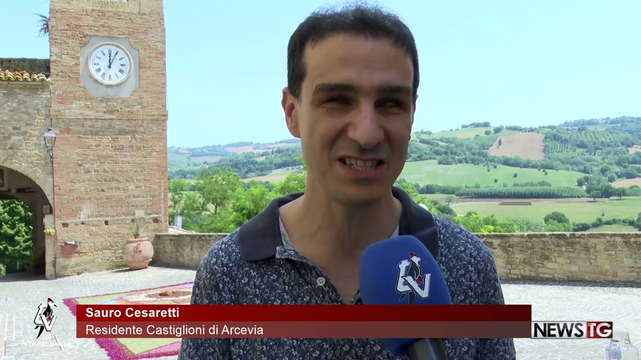 Corpus Domini, Castiglioni di Arcevia si veste di fiori