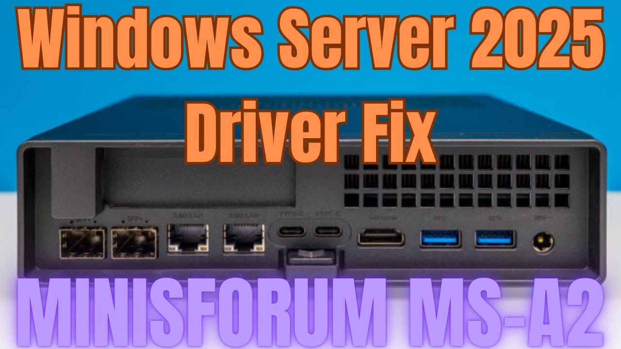Minisforum MS-A2 Windows Server 2025 Driver Fix Minisforum MS-A2 Series Part 13 Ultimate #homelab
