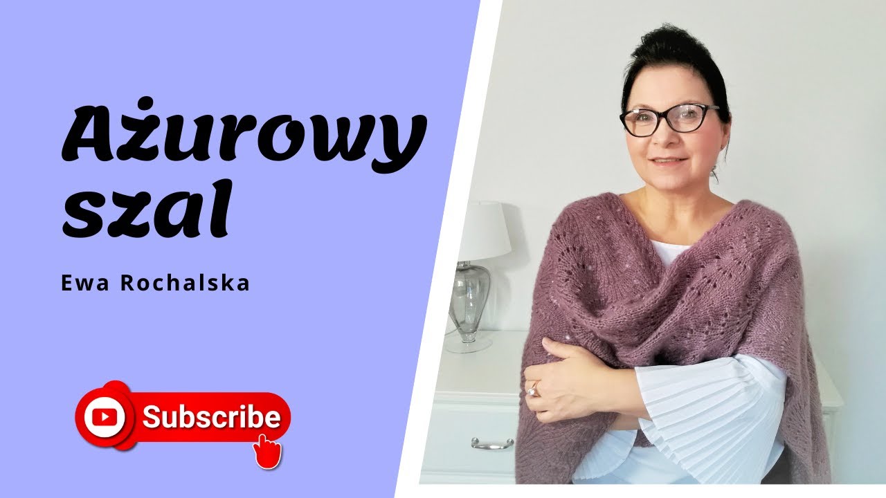 Ażurowy szal ombre 🧣