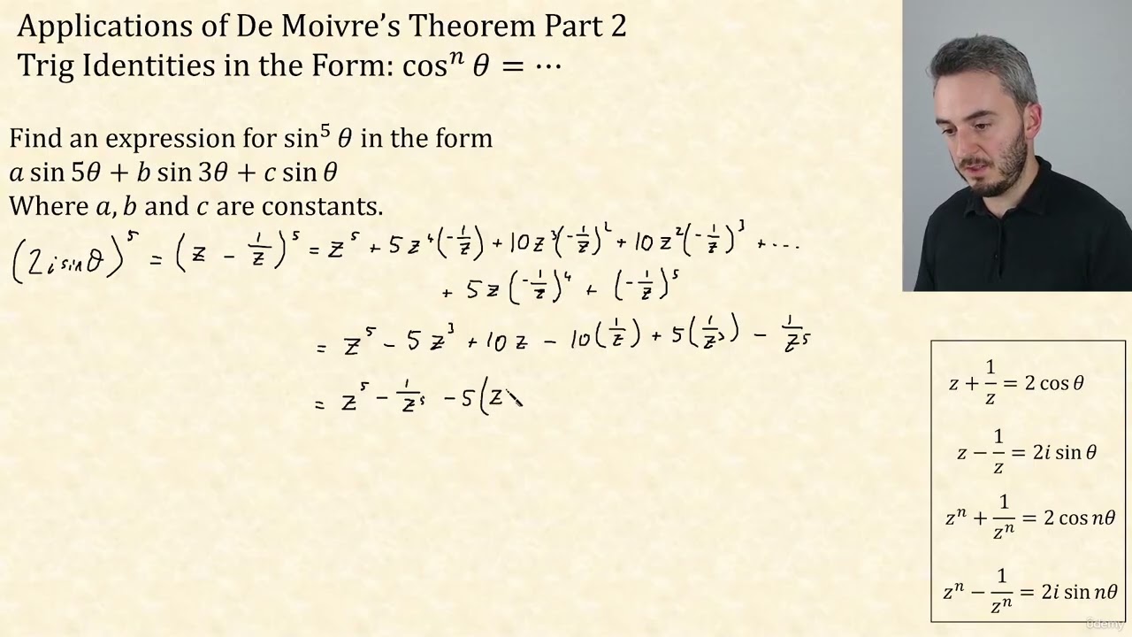 66 - Applications of De Moivres Theorem Part 2 Identities - Form Cosn^x | Further Pure Mathematics 2