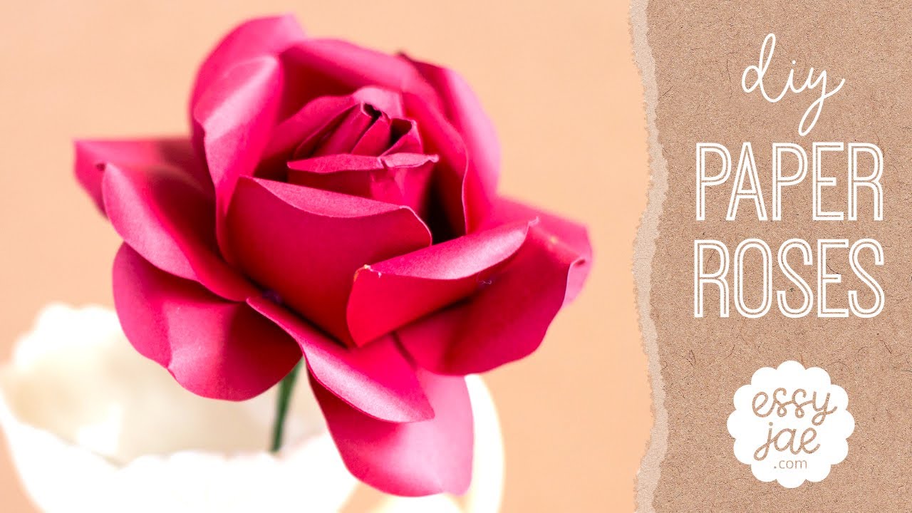 How To Make A Rose Out Of Paper (Easy, In-Depth Tutorial) + Free SVG & PDF Patterns!