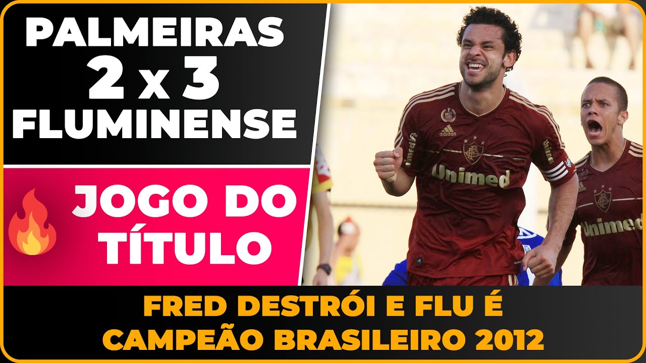 🔥 PALMEIRAS 2x3 FLUMINENSE - JOGO DO TÍTULO! FRED DESTRÓI E FLU É CAMPEÃO BRASILEIRO 2012!