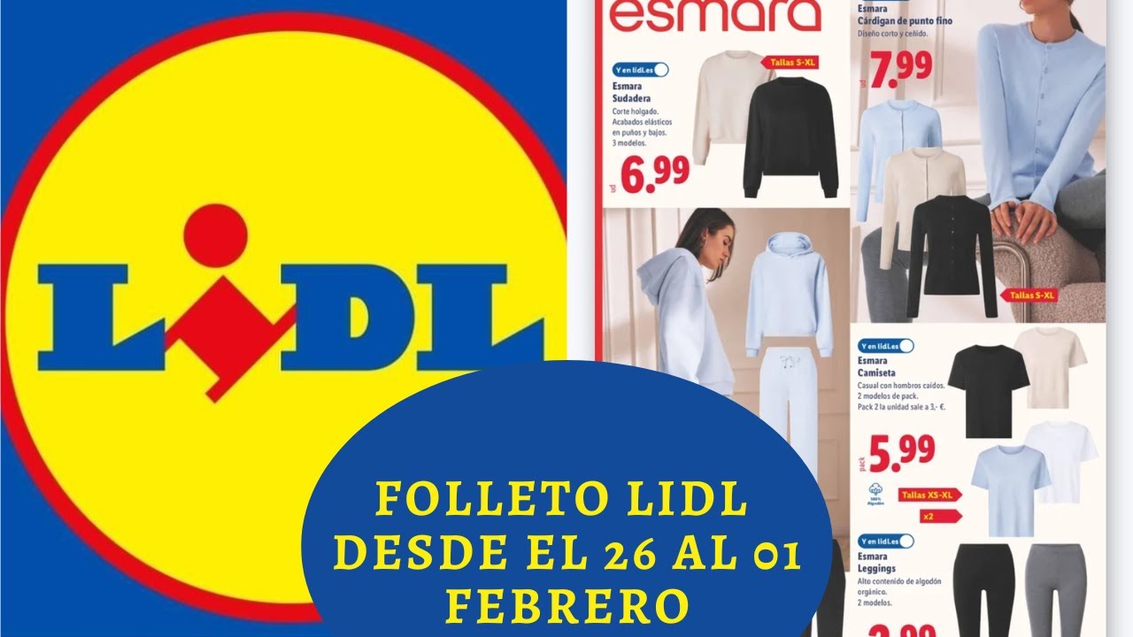 FOLLETO LIDL /CATALOGO LIDL LUNES 26 AL DOMINGO 01 FEBRERO #lidl