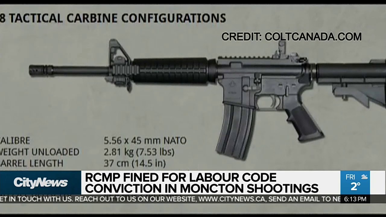 RCMP fined for labour code conviction in Moncton shootings