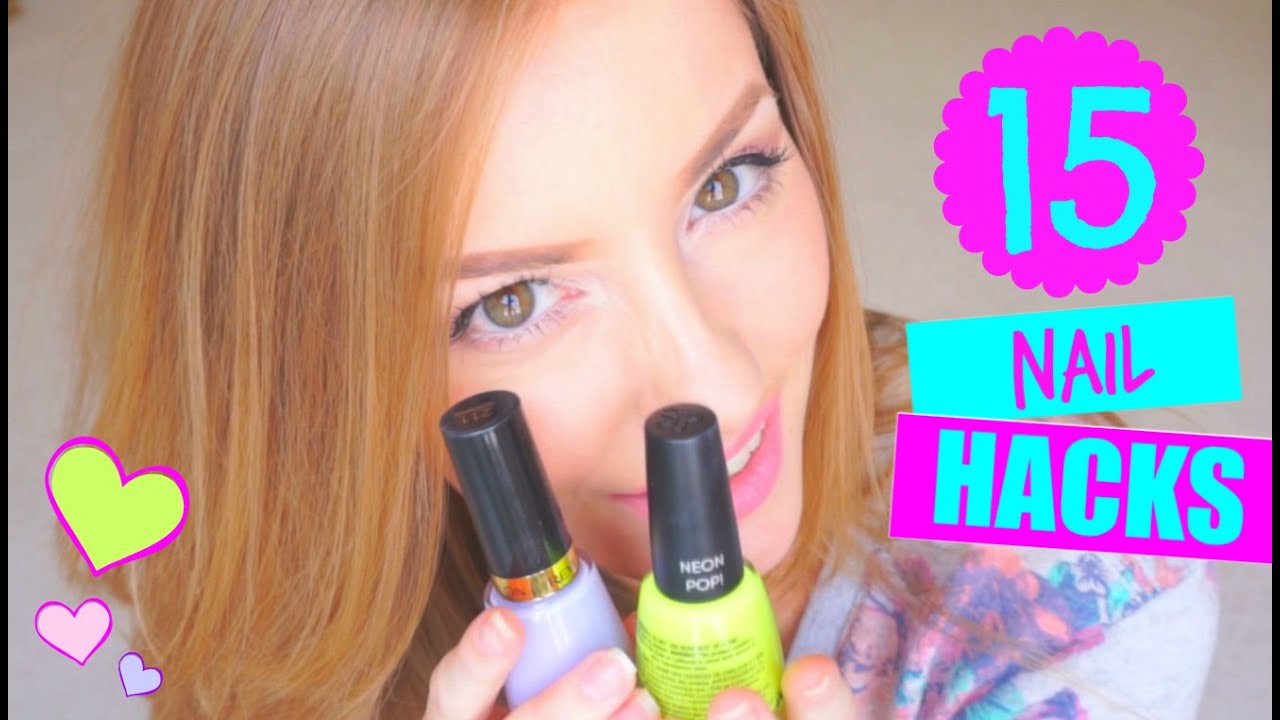 15 NAIL HACKS ✔ | TIPS para UÑAS PERFECTAS EN CASA!♥ | 15 Nail Hacks Every Girl Should Know!