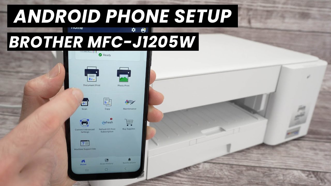 Как настроить Wi-Fi на Android-телефоне с помощью Brother MFC-J1205w