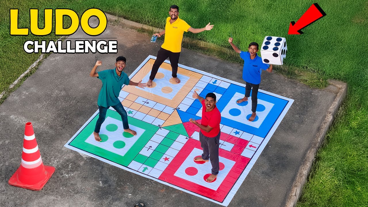 Playing Biggest Ludo in Real Life 🐍🎲 అతి పెద్ద లూడో ఆడాము...😱😱 Telugu Experiments