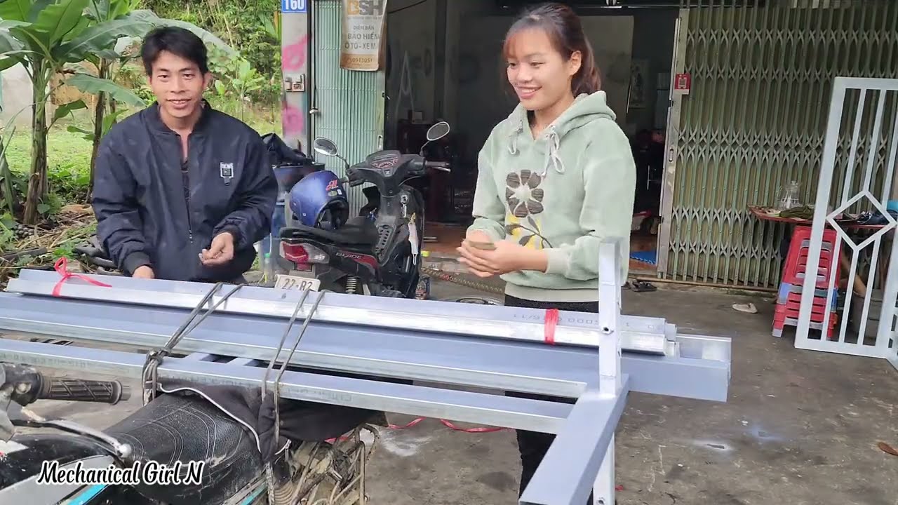 A detachable bed designed by girl N, neat, beautiful and easy to transport| Mechanical Girl