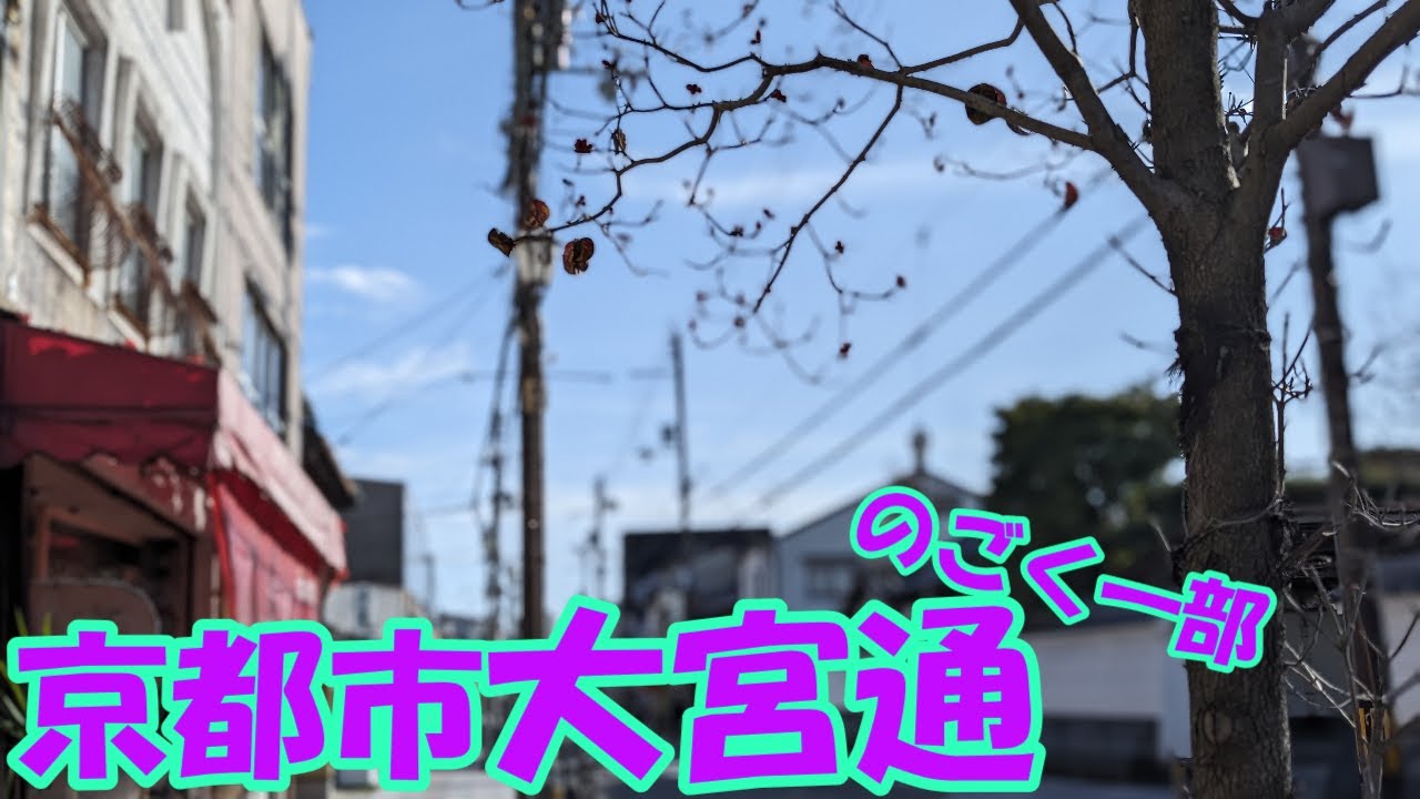 (4K)北大路通と北山通の間の大宮通