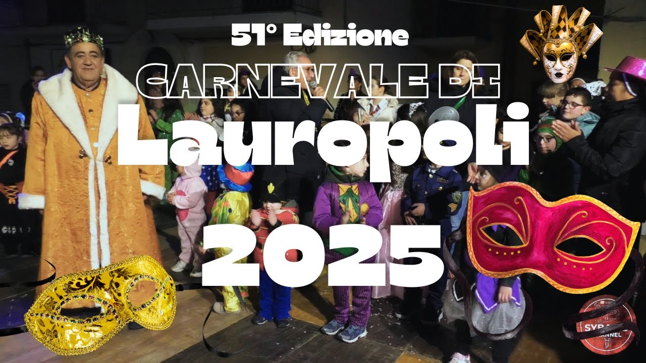 51ª edizione del Carnevale di Lauropoli (CS) - Colori, allegria e tradizione 23 Febbraio 2025