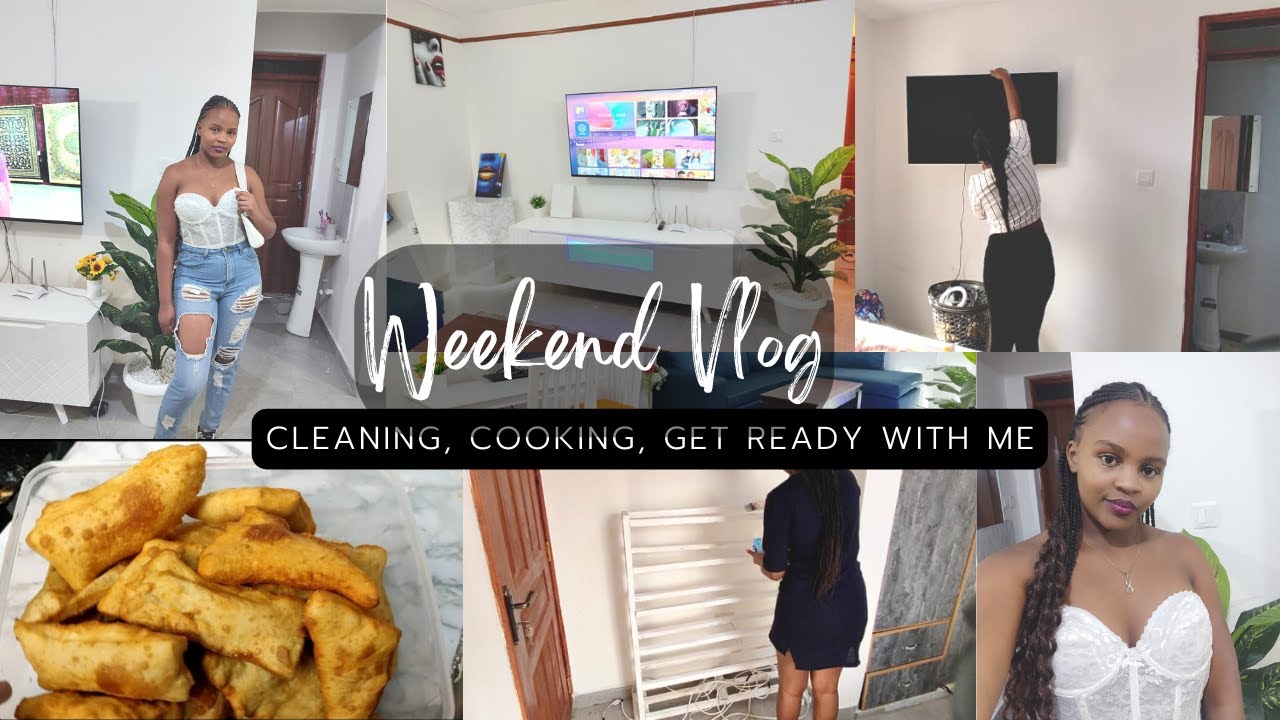 Weekend Vlog: Get ready with me+ Self-care//Bedroom deep cleaning//Cleaning routine// Soft mandazis
