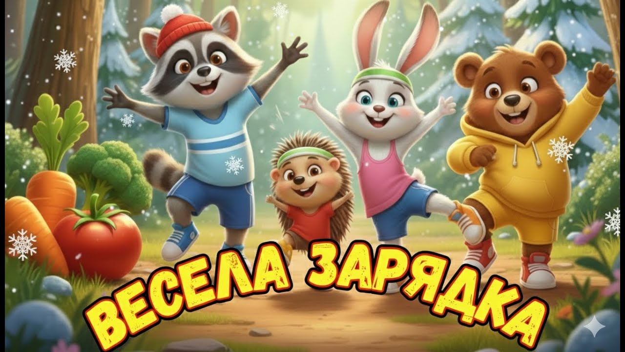 ВЕСЕЛА РУХАНКА ДЛЯ ДІТЕЙ🤸‍♂️ | Мультики-пісеньки для дітей 🐾🥕 | Збірка українською