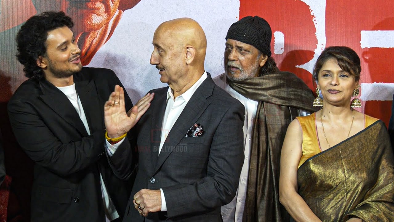 When Anupam Kher Met Mithun’s Chakraborty Son Namashi Chakraborty at The Bengal Files Screening