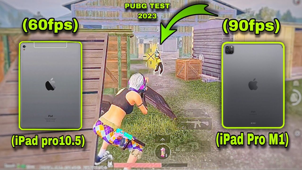 iPad Pro 10.5 2nd generation (60fps) vs iPad Pro M1 chip 2021 (90fps) PUBG Test in 2023 lag problem