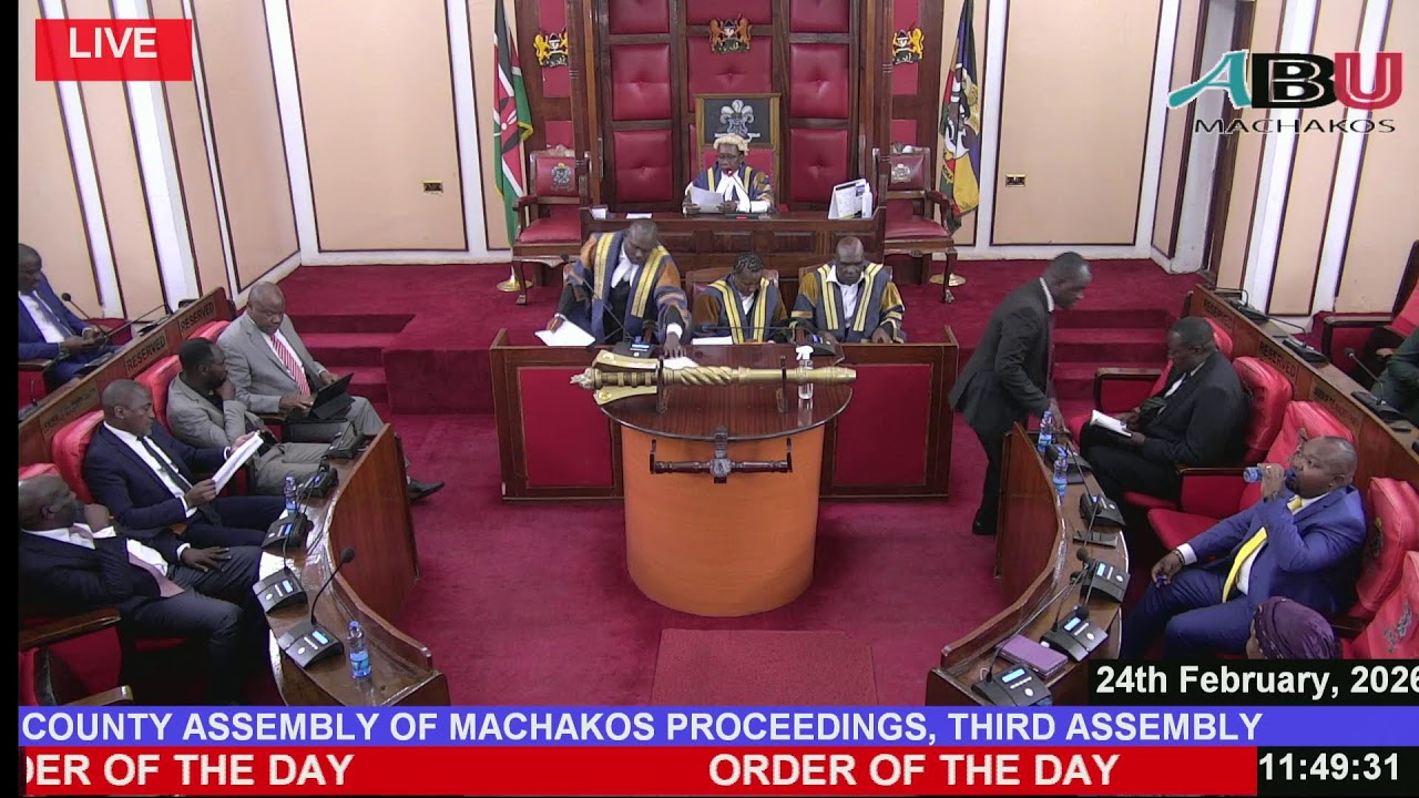 COUNTY ASSEMBLY OF MACHAKOS PROCEEDINGS, (Third Assembly, Fifth Session,  24TH FEBRUARY, 2026