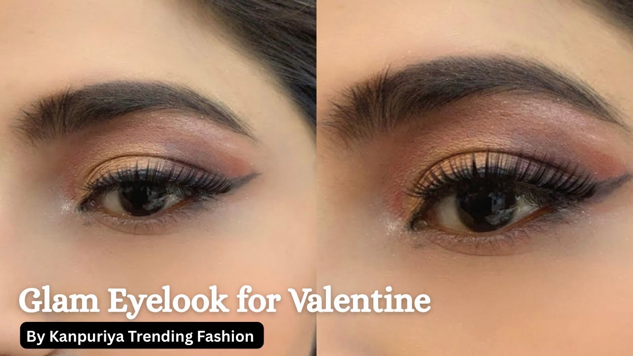 Glam Eye look for Valentines 💌✨♥️ #softglamlook #valentinemakeup #shorts #valentinesday #eyemakeup 