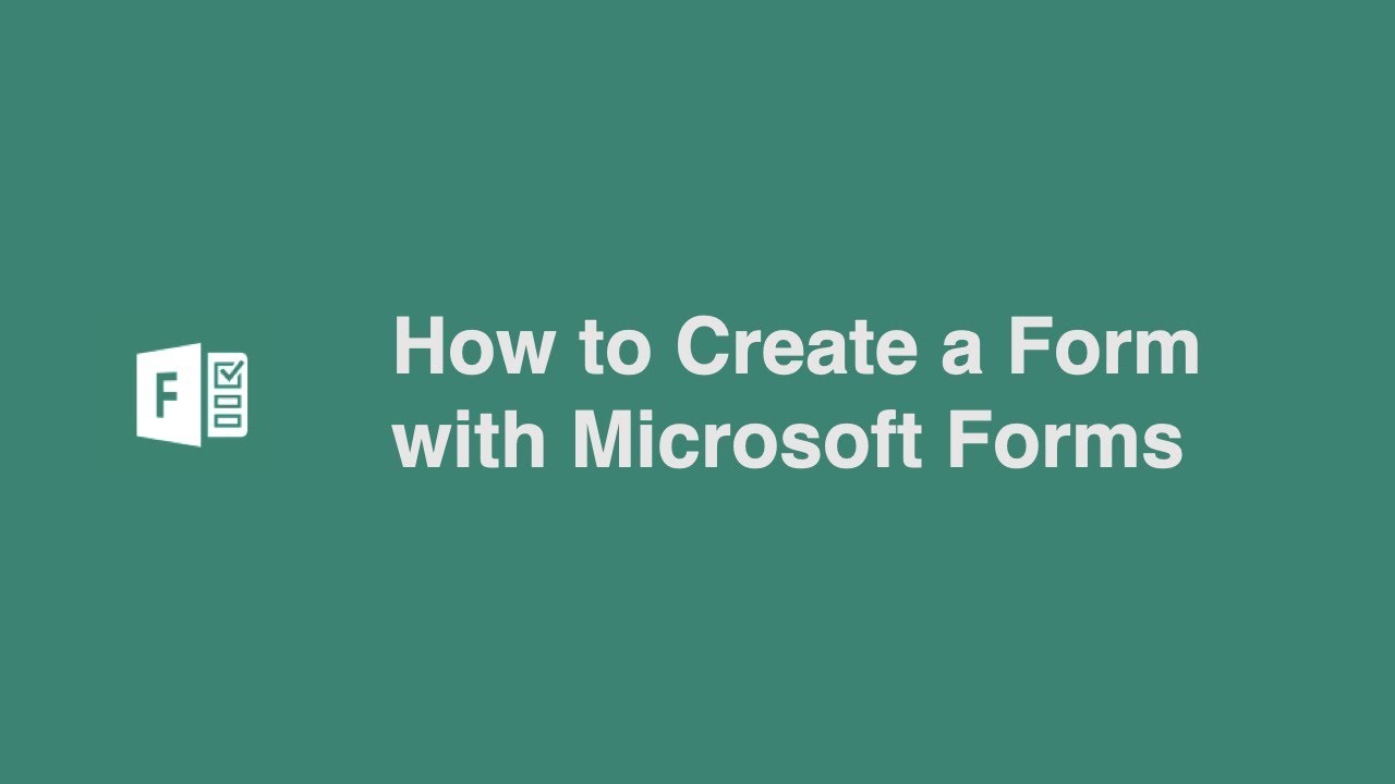 Как создать форму с помощью Microsoft Forms