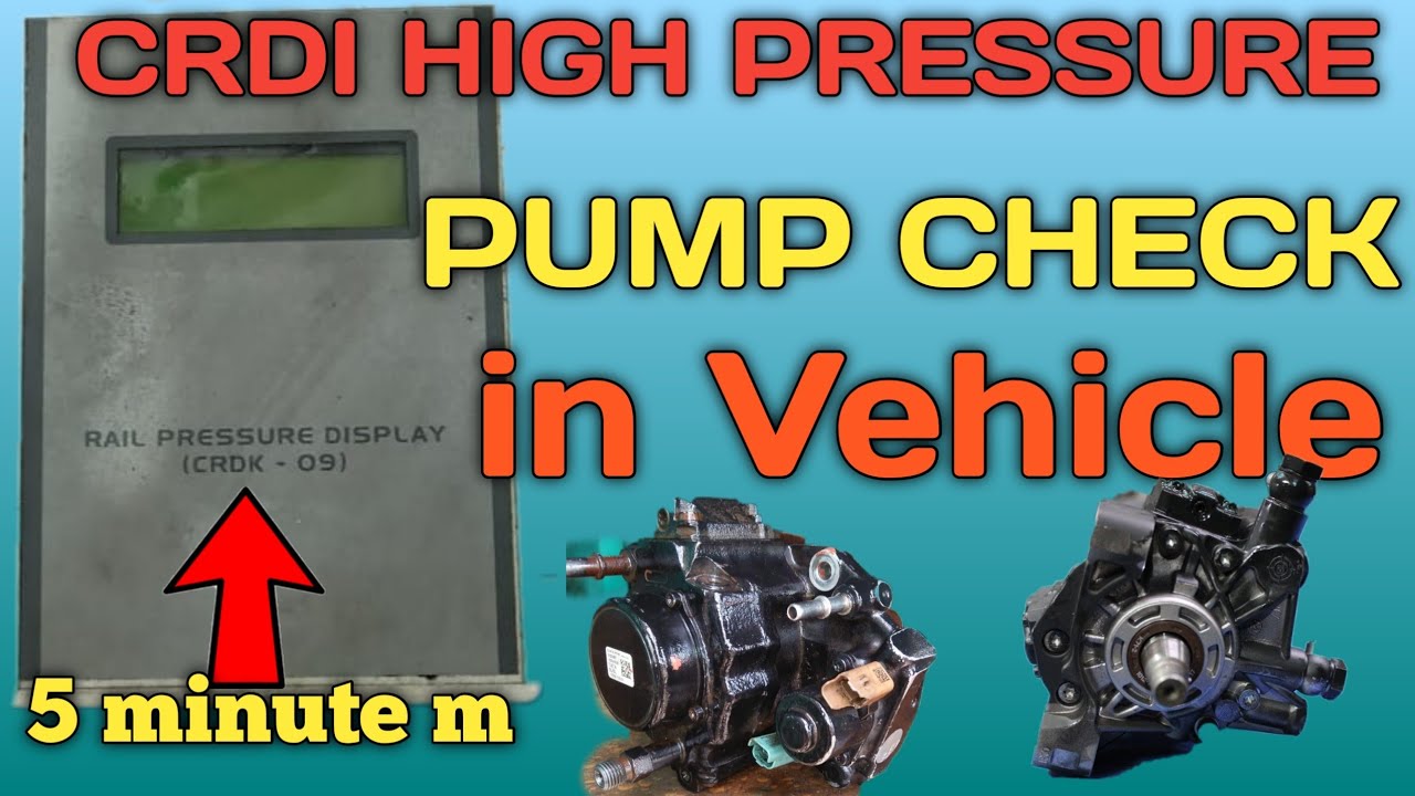 how to test crdi high pressure  pump  on vehicle ! Crdi pump kese check kare