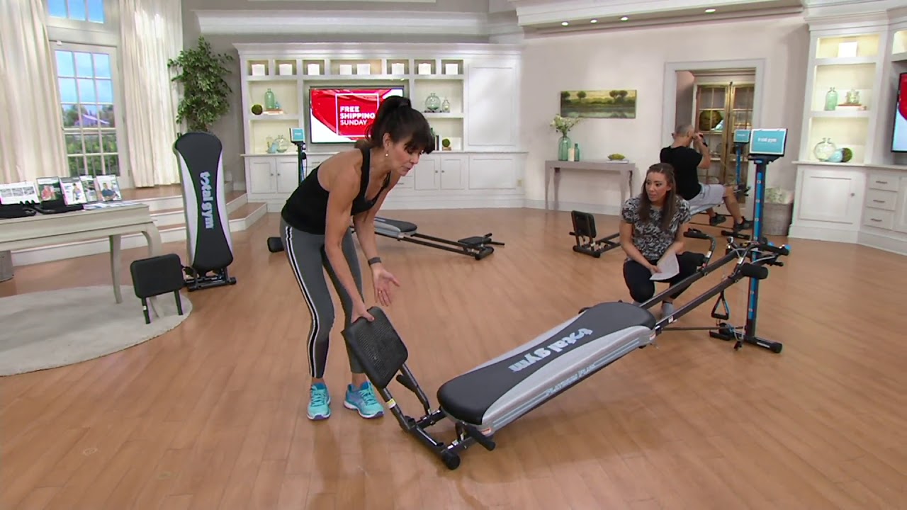 Total Gym Platinum Plus with 4 DVDs & 5 Accessories on QVC