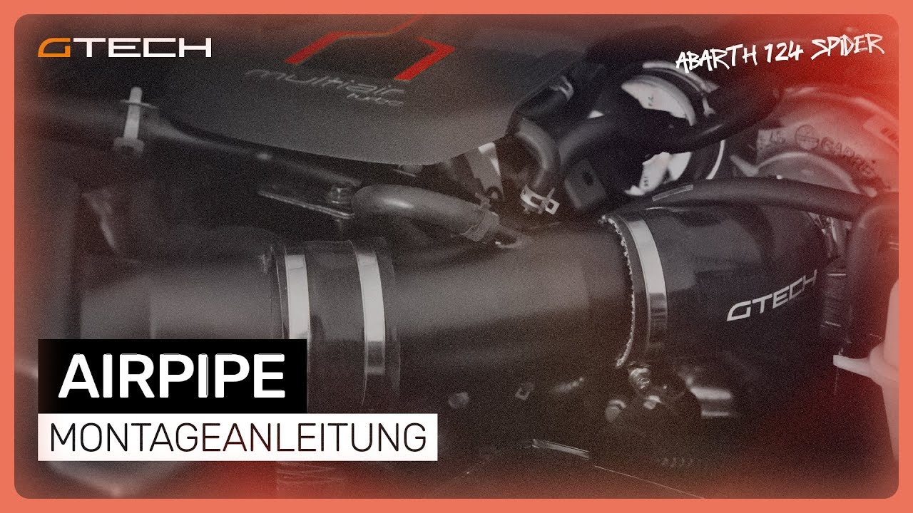 Montage von G-TECH Airpipe Abarth / Fiat 124 Spider