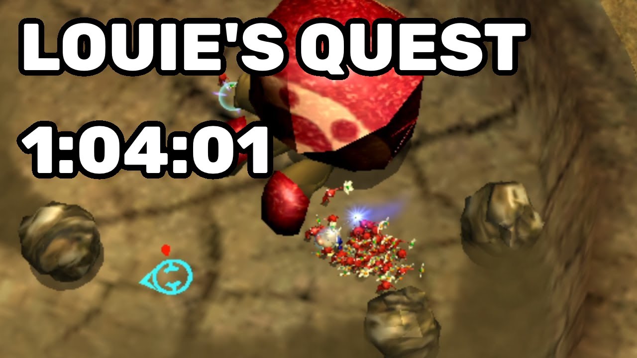 Pikmin 1² -  Louie's Quest Speedrun - 1:04:01 All Parts