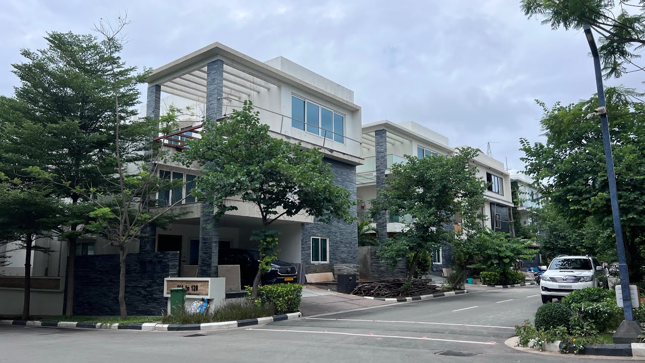 350 Sq.yds Triplex Villa for sale in gated community Hyderabad