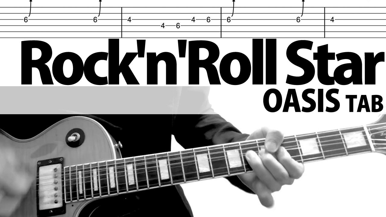 Rock'n'Roll Star  oasis　オアシス　ギターカバー　TAB