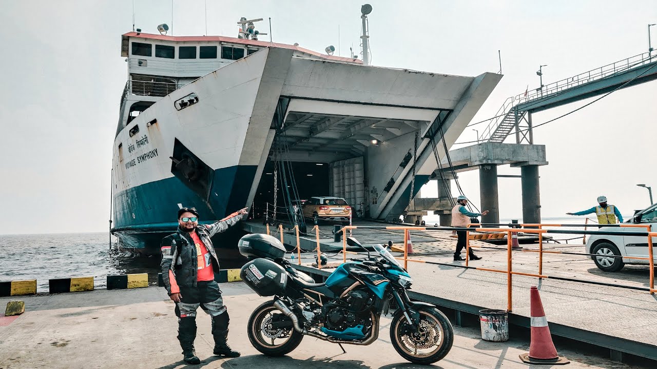 CROSSED GULF OF KHAMBHAT !!!  Ghogha To Hazira By Ropax Ro Ro Ferry