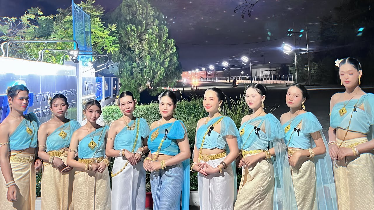มโหรีอีสาน - รำแก้บนศาลพระพรหมโรงงาน #นางรำไฉไลระยอง