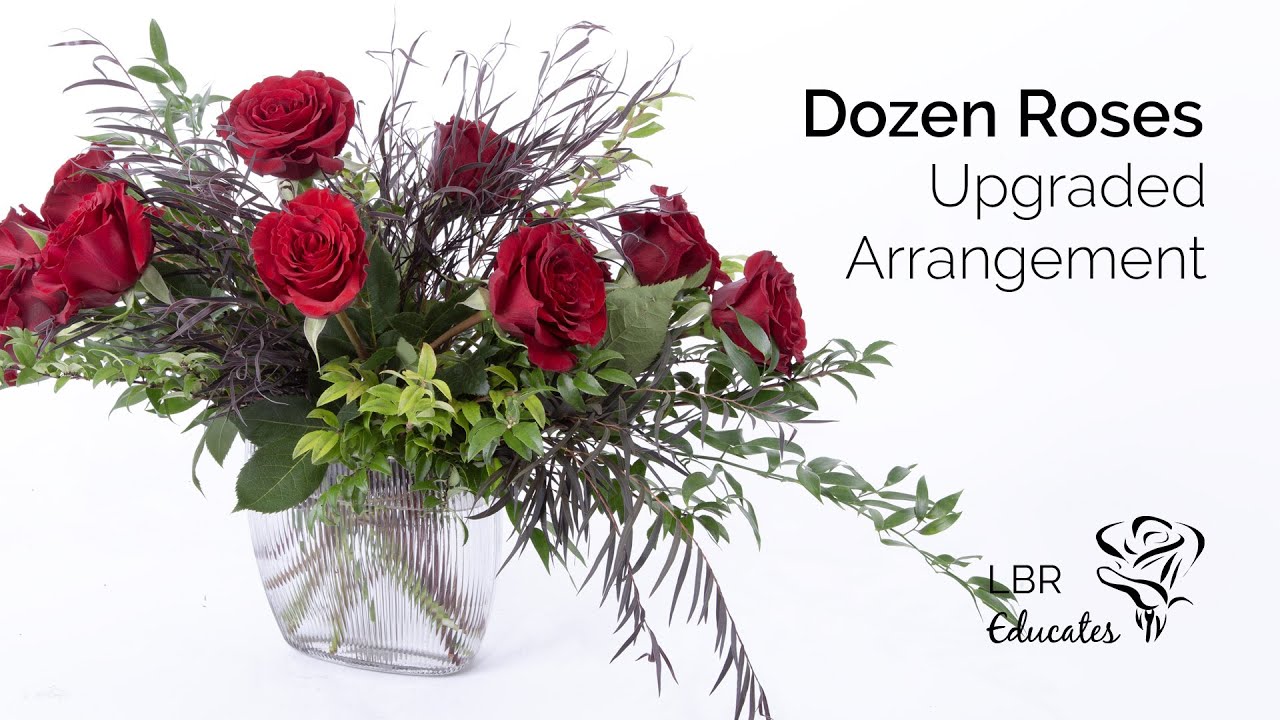 Exquisite Dozen Rose Arrangement