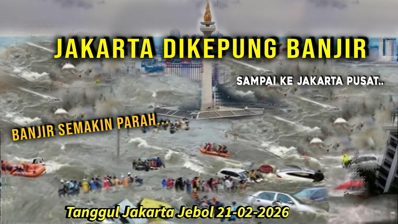 WARGA BERDUKA!! JAKARTA DIKEPUNG BANJIR DI AWAL PUASA, BANJIR 2 METER KARENA TANGGUL JEBOL HARI INI