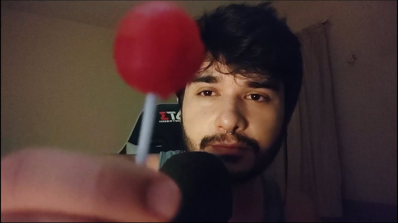 ASMR - Chupando pirulito 🍭🍭 / Wet mouth sounds - Video para dar soninho 💤💤💤