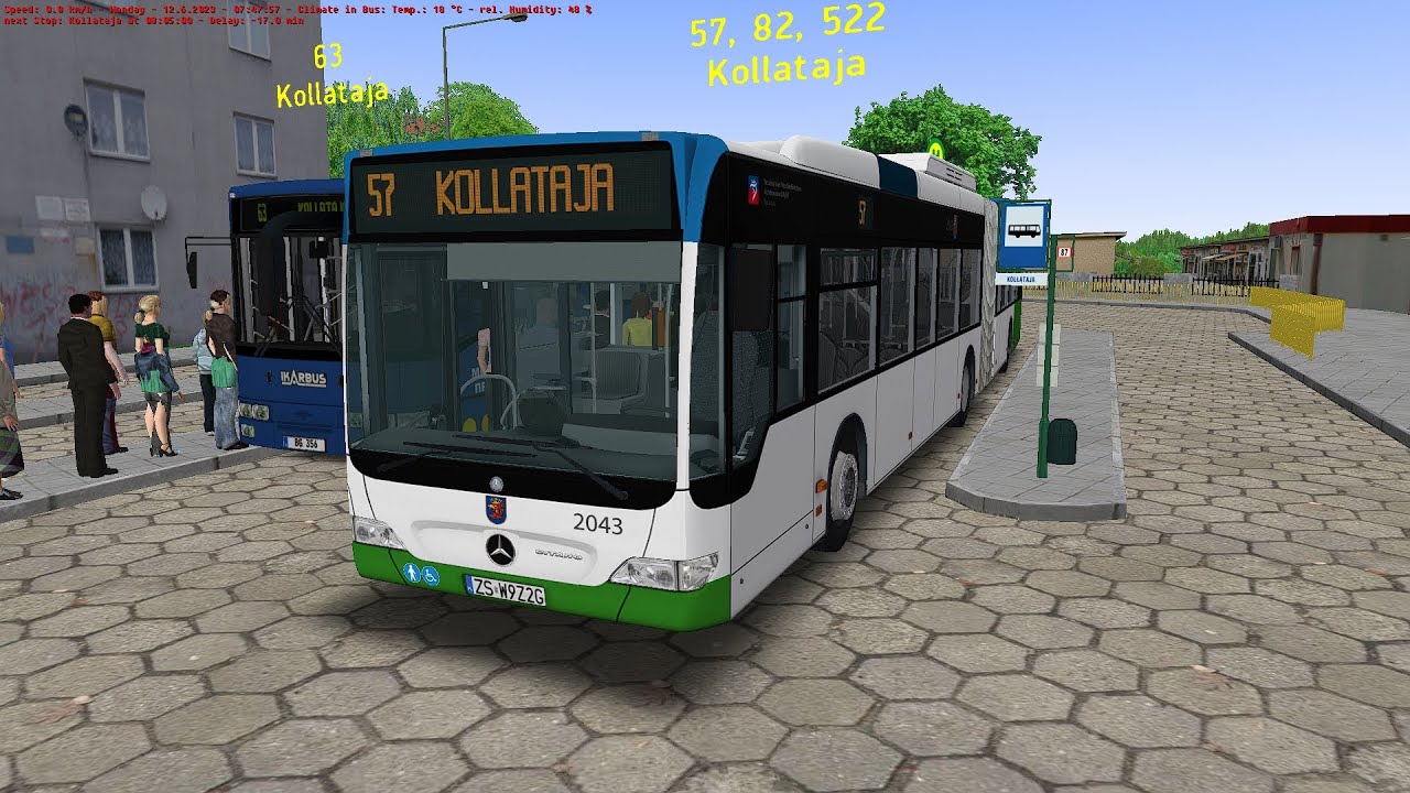 Omsi 2 - Projekt Szczecin - Line 57 - Mercedes Benz Citaro Facelift GDH Hybrid