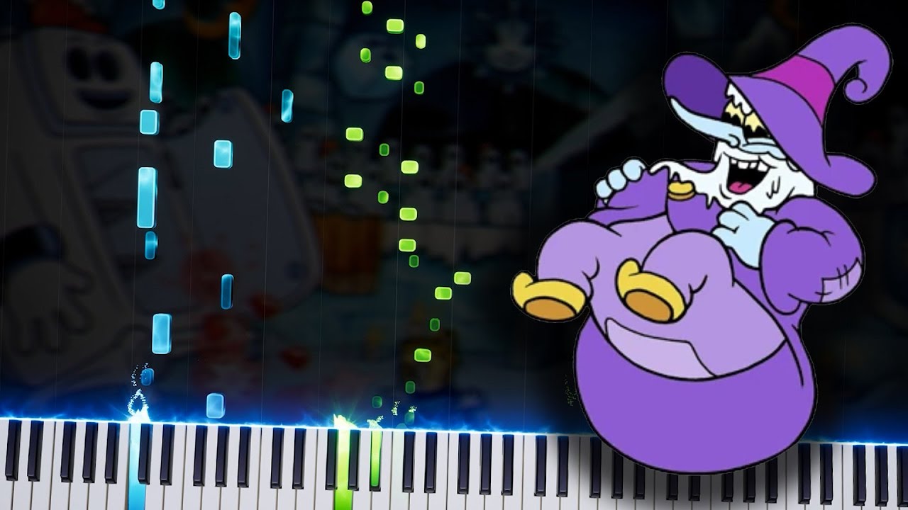 Cuphead DLC - Snow Cult Scuffle: Piano Tutorial