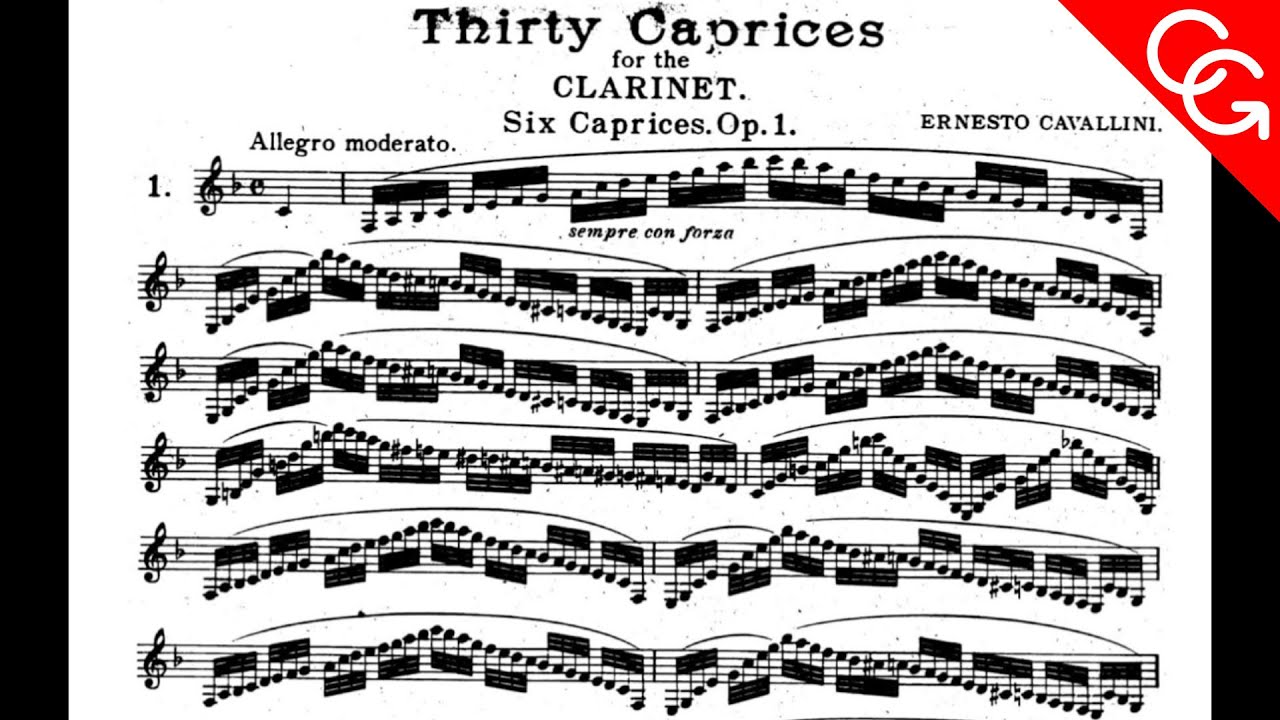 CAVALLINI Remix - Capriccio nr.1 op.1 Corrado Giuffredi, clarinet