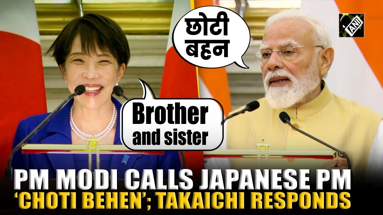 PM Modi begins his speech by calling Japan PM Sanae Takaichi as 