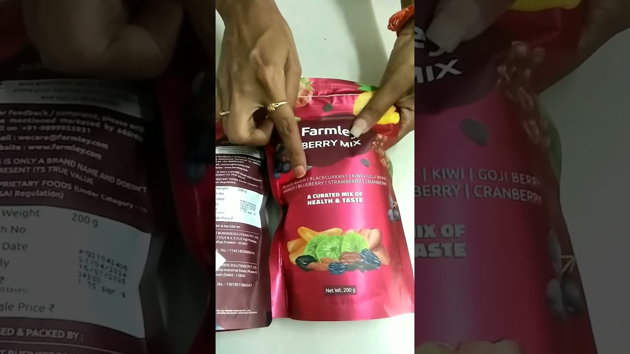 farmley berry mix unboxing #meesho #farmley #berrymix #unboxing #berry
