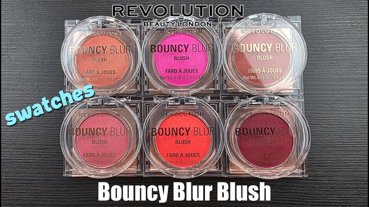 Revolution Beauty BOUNCY BLUR BLUSH // Swatches & Review