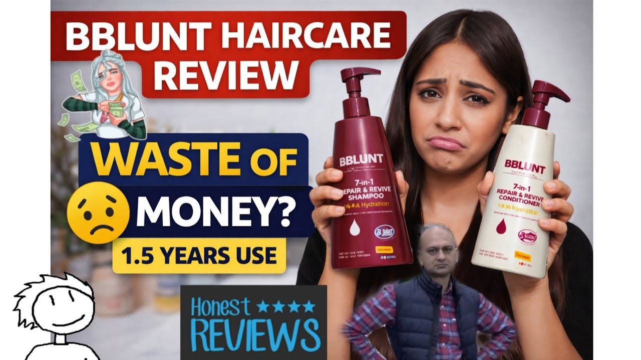 Bblunt 7 in 1 repair and revive range Honest review #haircare #bblunt #contentcreator #skincare 
