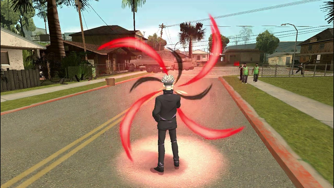 Probando mod Gojo Satoru gta san andreas