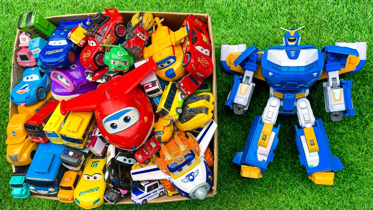 Ultimate Unboxing full Transformers Cars Robot in Real Life: SUPERWINGS, TAYO BUS, MCQUEEN Transform