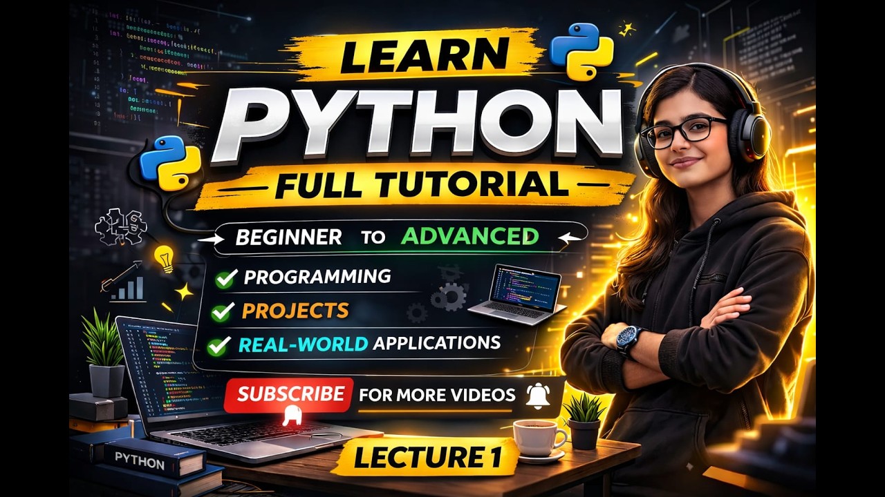 Python Series for Beginners🚀 | Lecture 1 | Introduction to python, variable and data type.