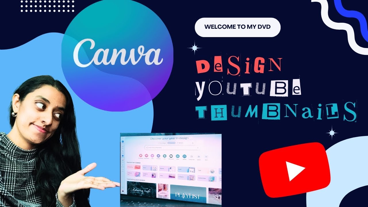 YOUTUBE THUMBNAIL DESIGN USING CANVA | *Existing Templates* | Shraddha G's DVD | Daily Vlog Diary