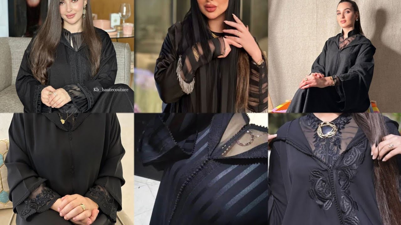 عشاق اللون الاسود جلابة دوبياس موديلات رائعة جلابة مغربية 2024 #شجعني_بلايك_للفيديو
