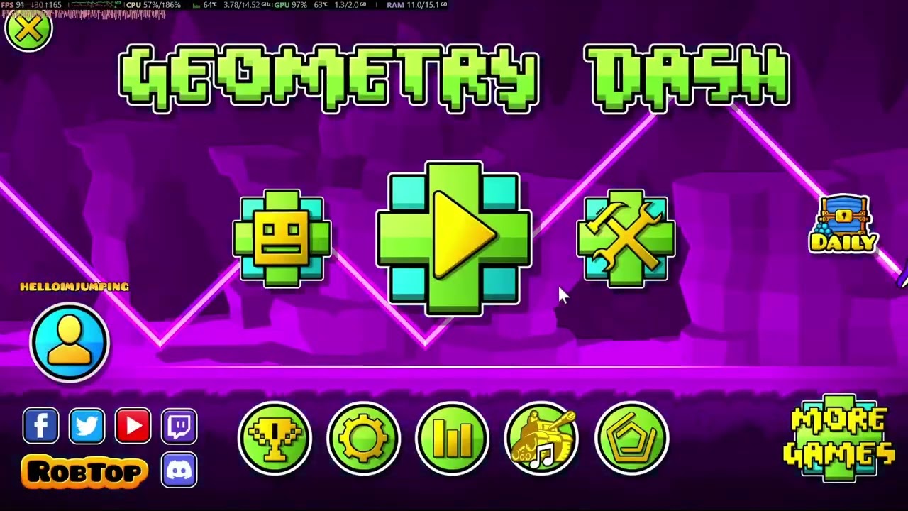 Geometry dash but with INSANE MODS!