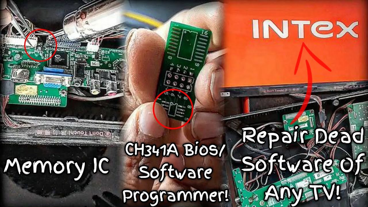 Repair Any Dead LED TV Software Using CH341A Programmer | Bios/Software Problem Solution In LED TV!