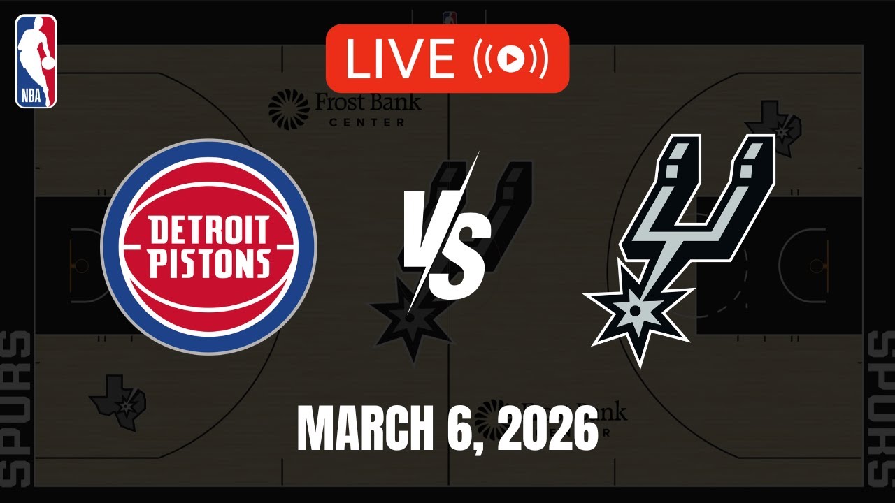 NBA LIVE! DETROIT PISTONS vs SAN ANTONIO SPURS | 2025-26 NBA SEASON | March 6, 2026 | NBA 2K26