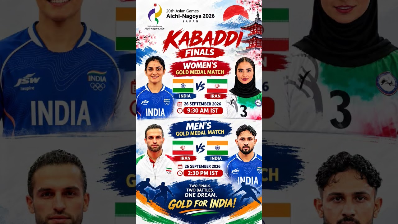 🔥 India vs Iran | Kabaddi Gold Medal Finals | Asian Games 2026 🇮🇳🥇